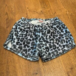 Heartbreaker Girls Pajama Shorts Blue and Black Size 10/12
